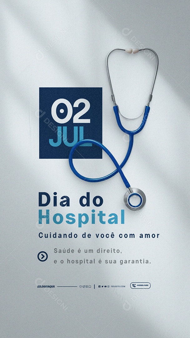 Story Dia do Hospital 02 de Julho Social Media PSD Editável