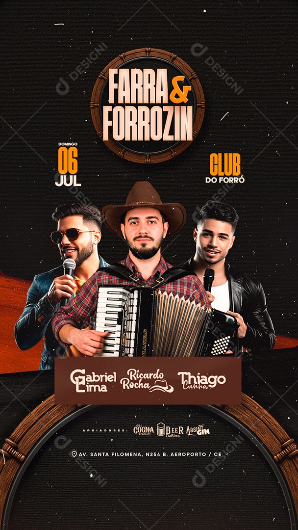 Story Flyer Farra e Forrozin Social Media PSD Editável