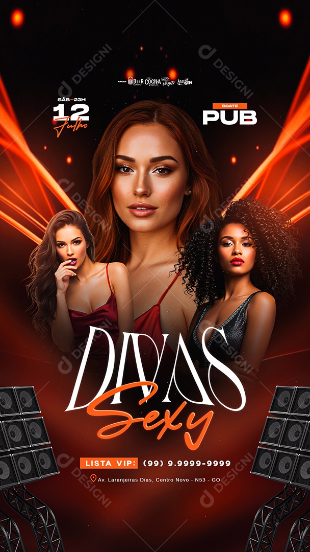 Story Flyer Divas Sexy Social Media PSD Editável