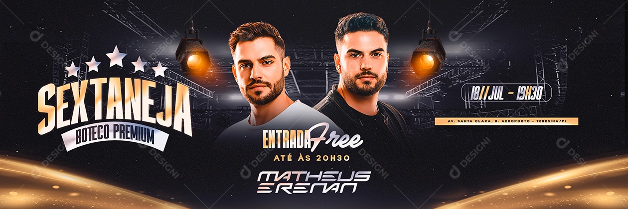 Carrossel Flyer Sextaneja Boteco Premium Social Media PSD Editável