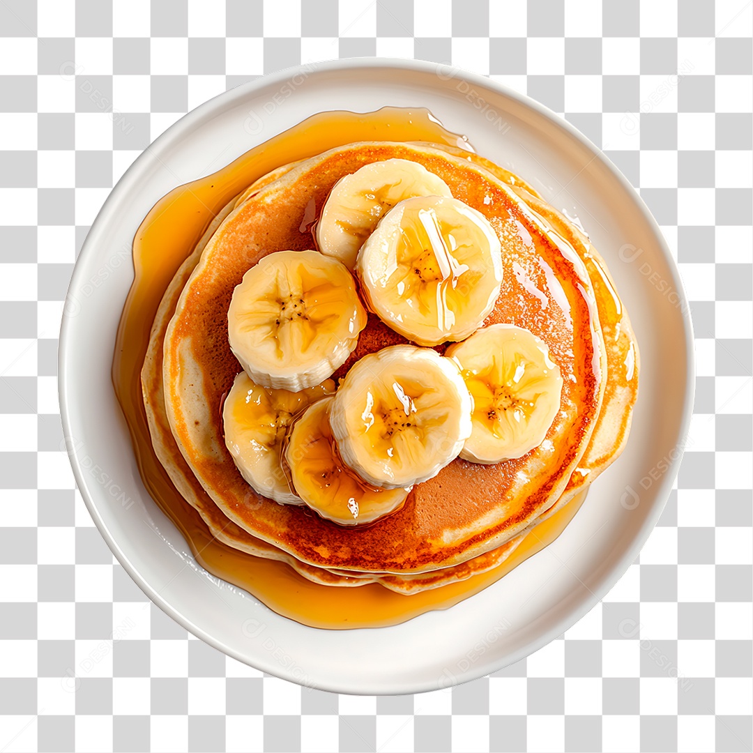 Prato de Panquecas PNG Transparente