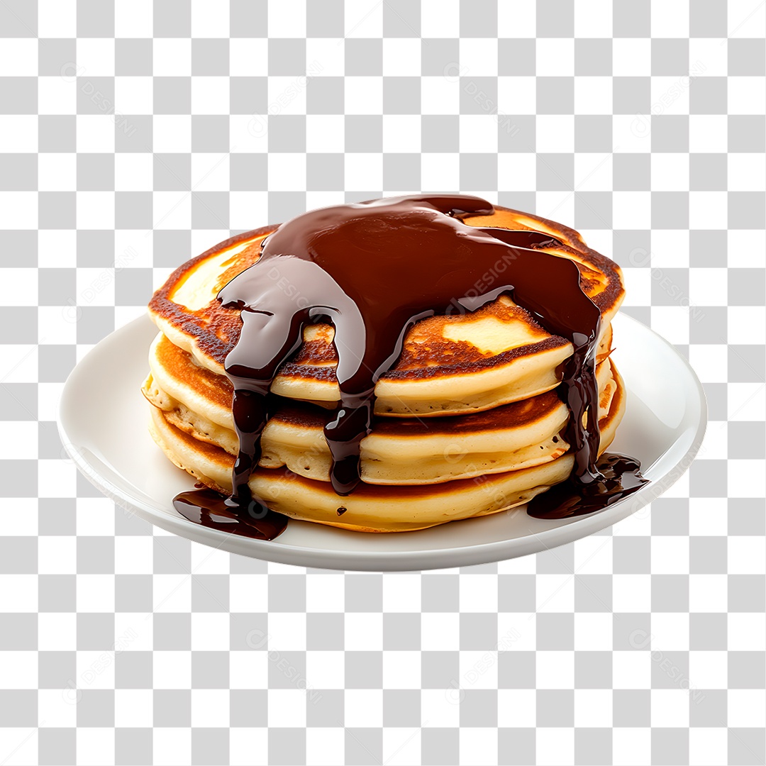 Prato de Panquecas PNG Transparente
