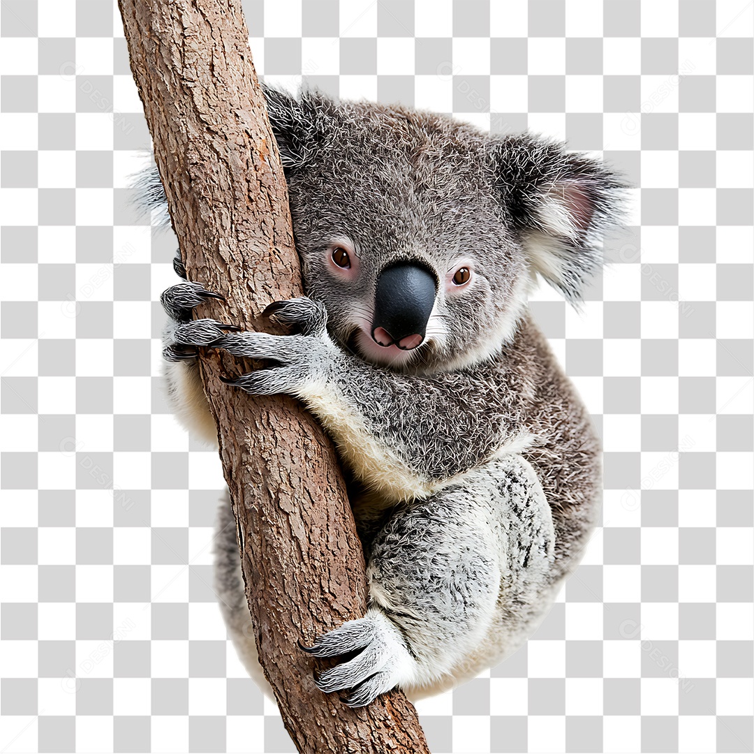 Coala em Árvore PNG Transparente