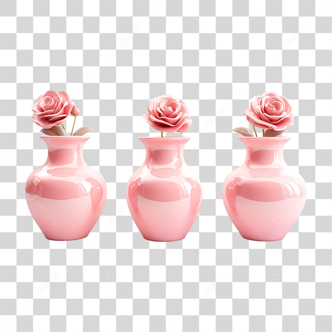 Vaso de Flor PNG Transparente