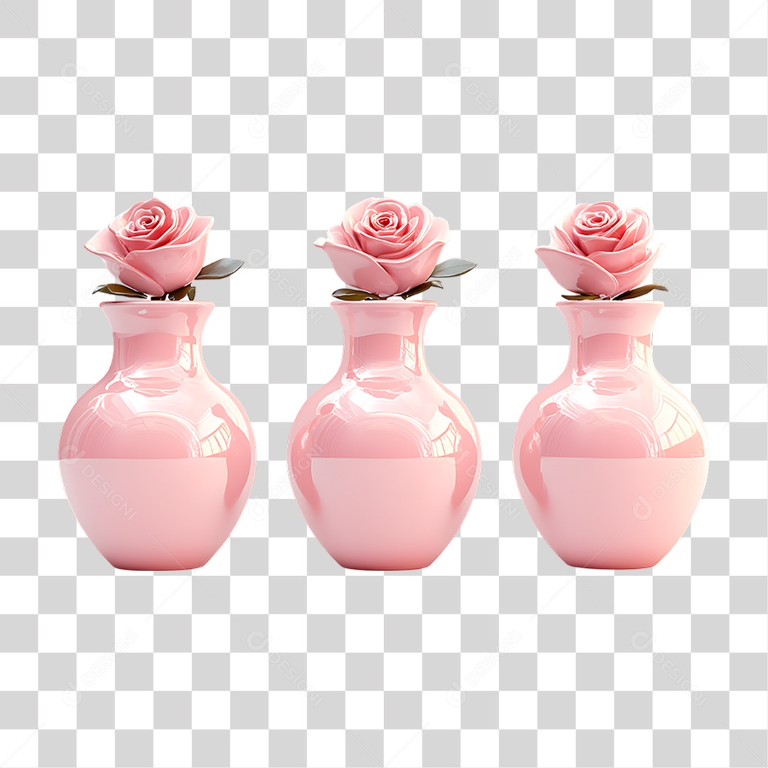 Vaso de Flor PNG Transparente