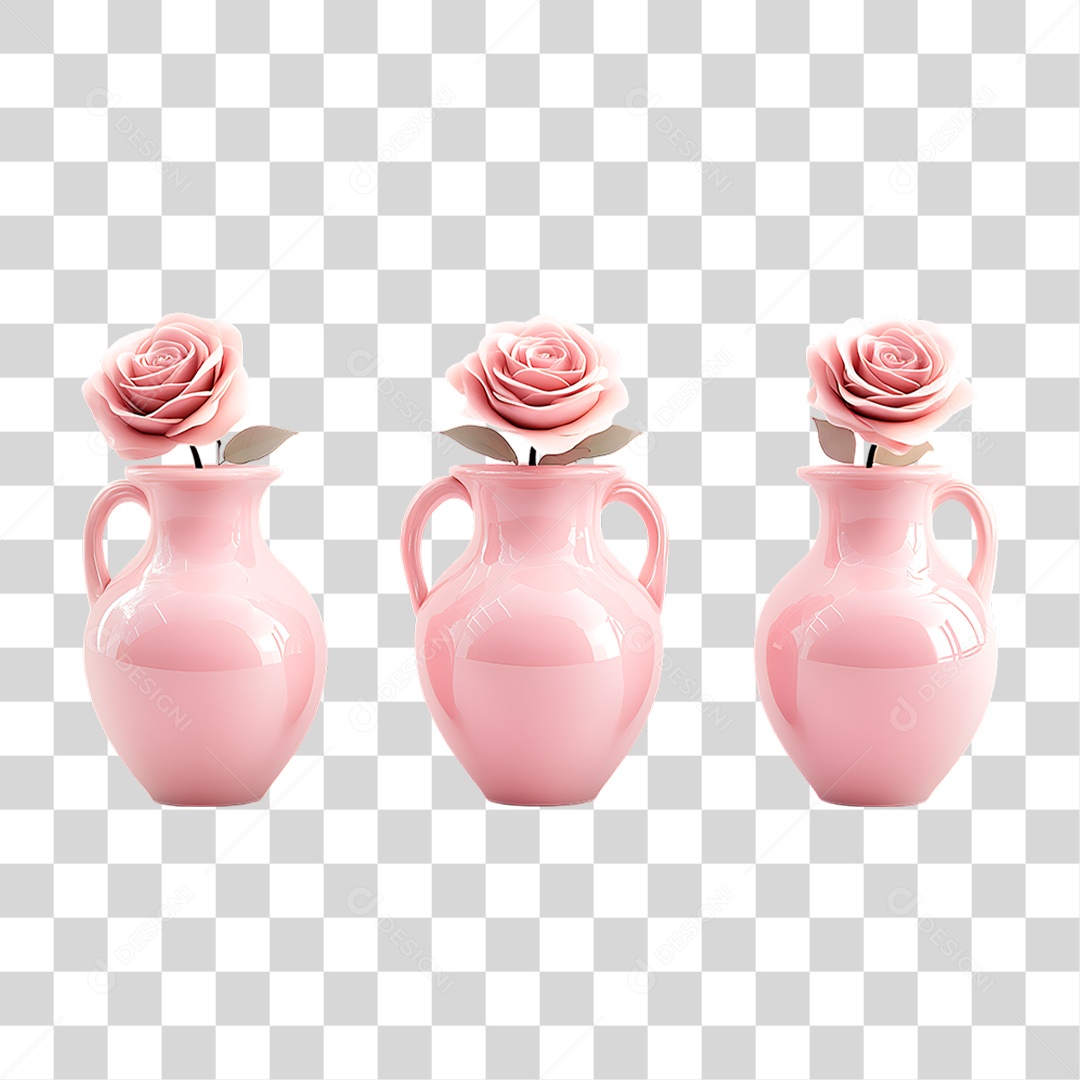 Vaso de Flor PNG Transparente