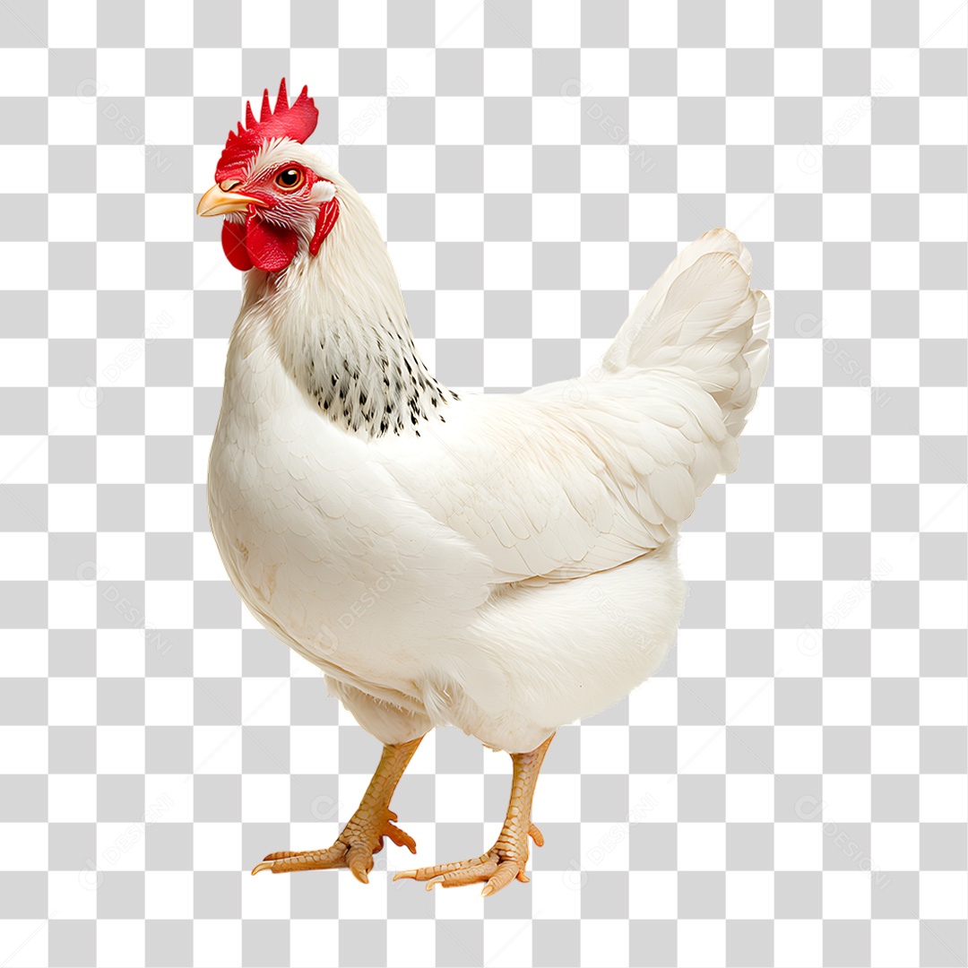 Galinha Branca PNG Transparente