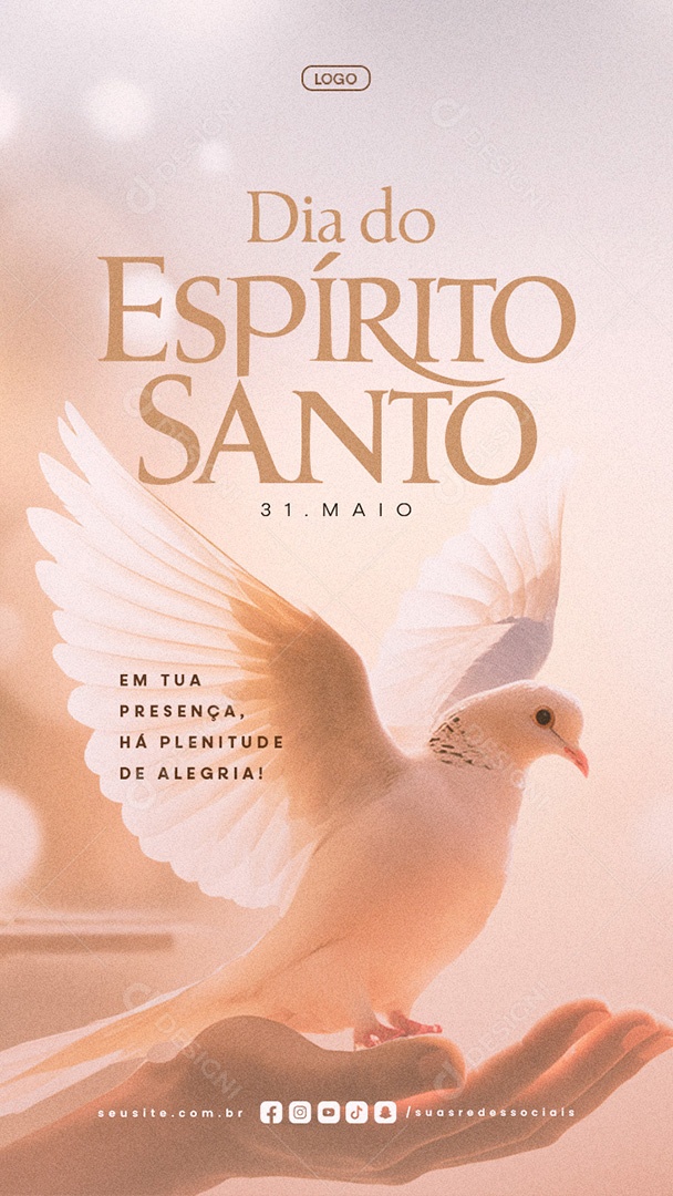 Story Dia do Espirito Santo 31 de Maio Social Media PSD Editável