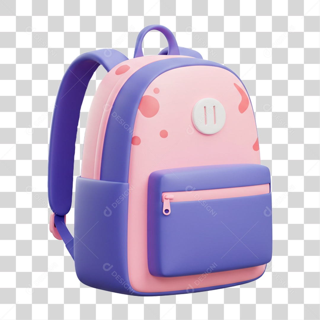 Bolsa Escolar PNG Transparente