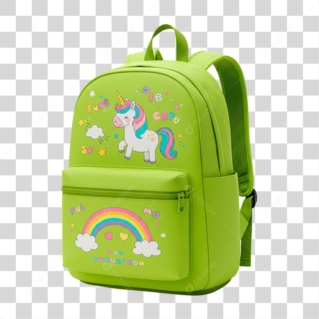 Bolsa Escolar PNG Transparente