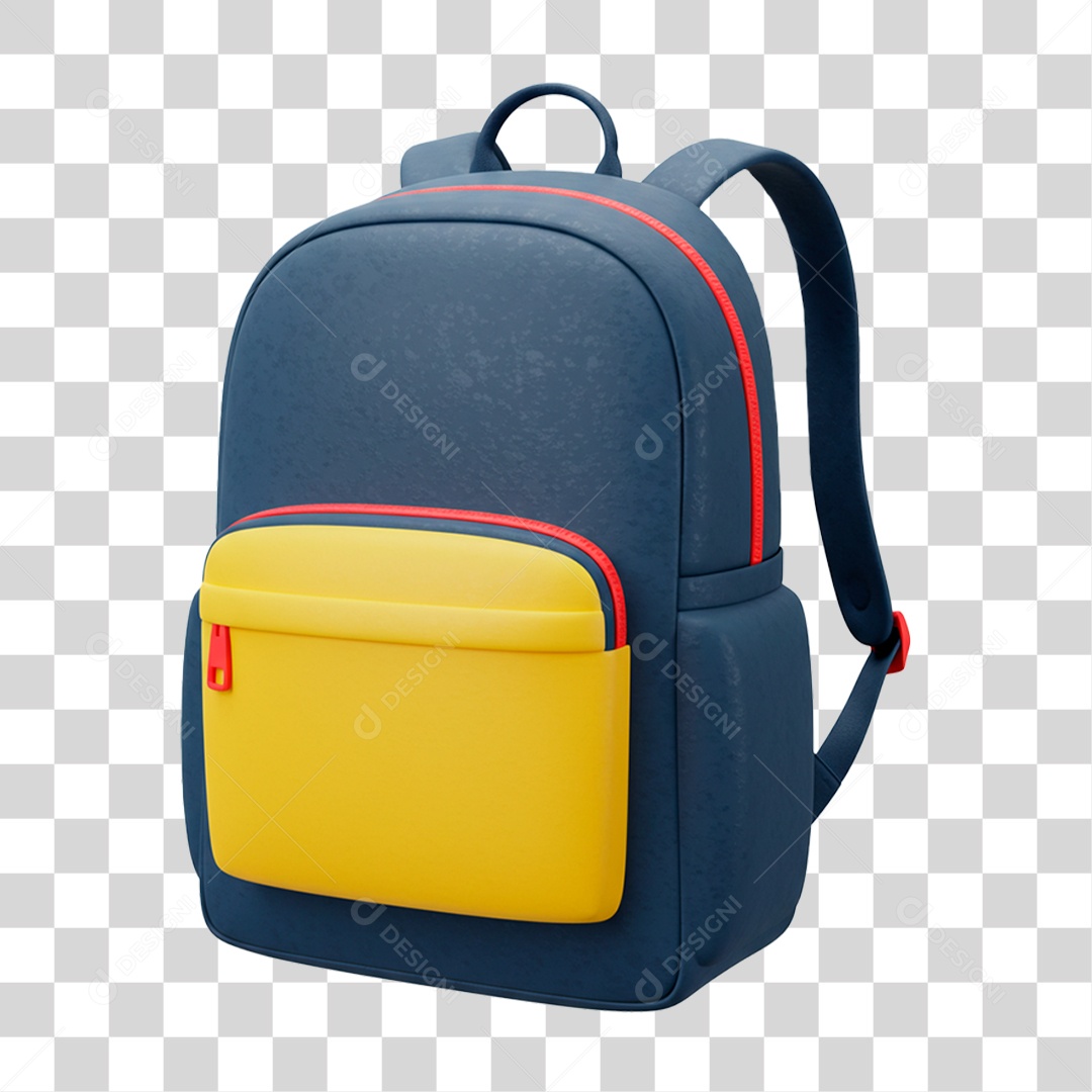 Mochila Escolar PNG Transparente