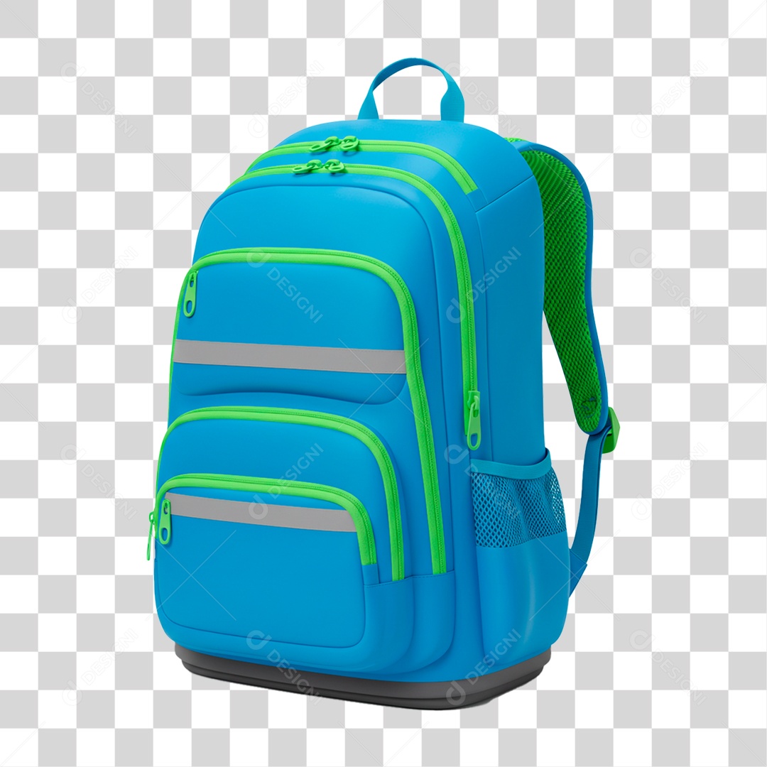 Mochila Escolar PNG Transparente