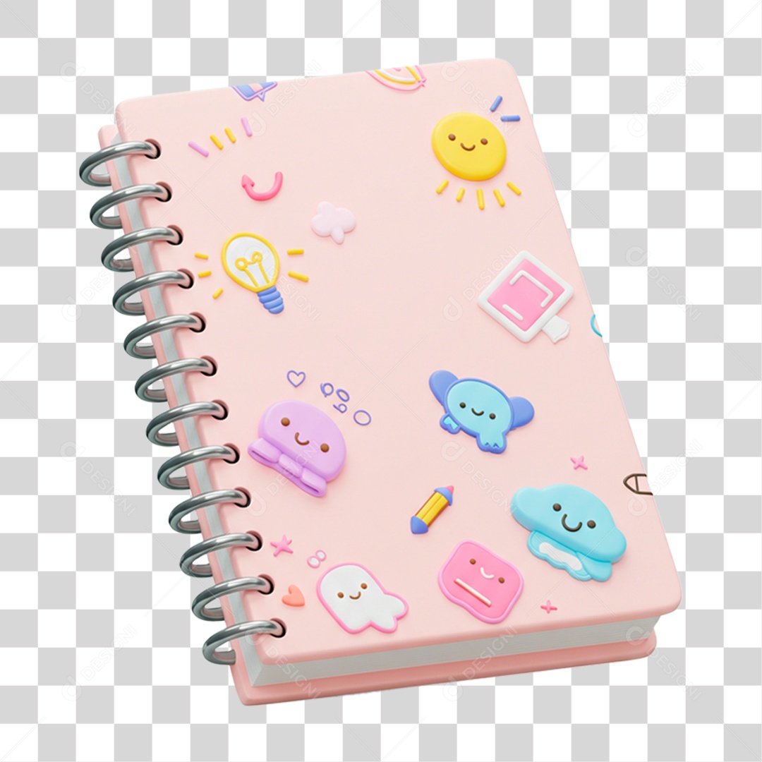 Caderno PNG Transparente