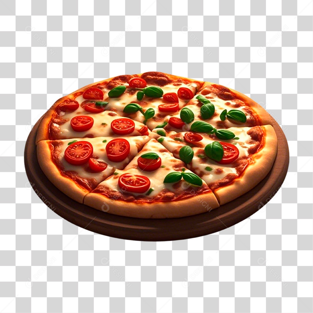 Pizza de Calabresa PNG Transparente