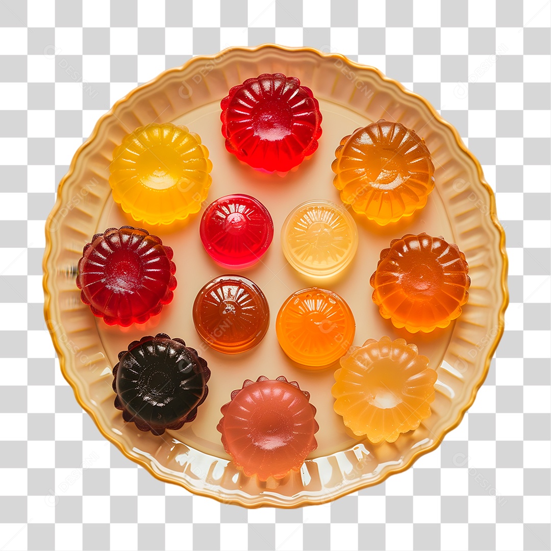 Prato de Gelatina PNG Transparente