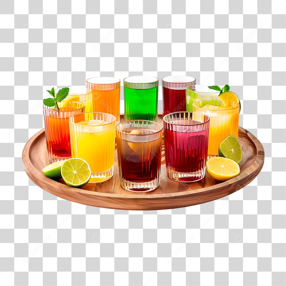 Copos de Drinks PNG Transparente