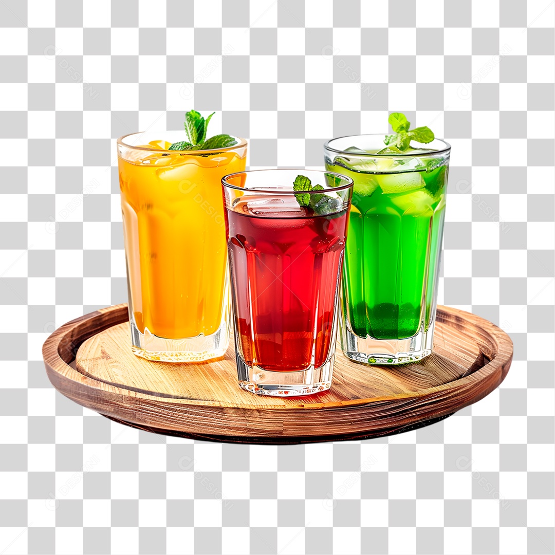 Copos de Drinks PNG Transparente