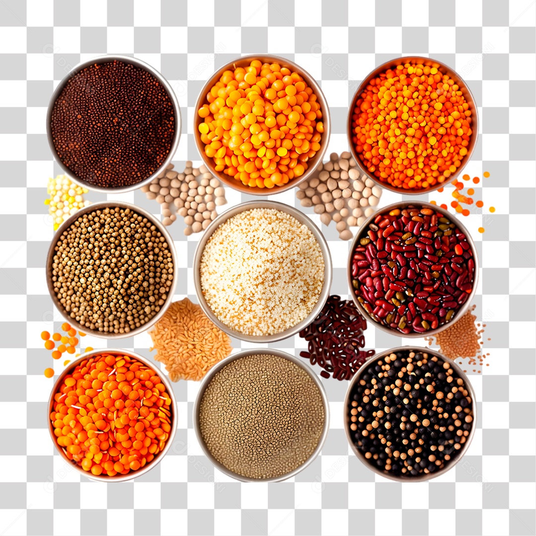 Tigelas de Temperos PNG Transparente