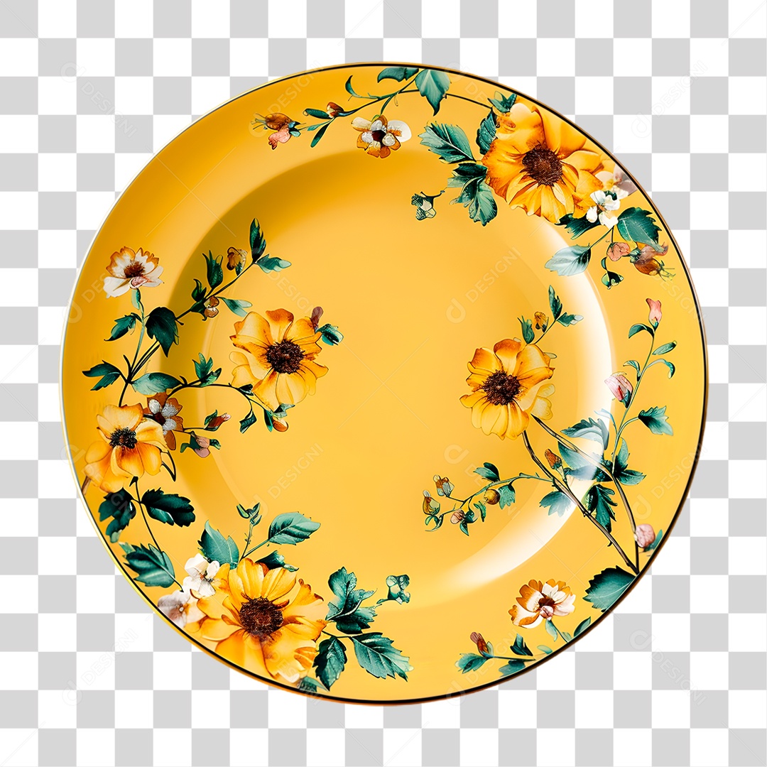 Prato de Porcelana PNG Transparente