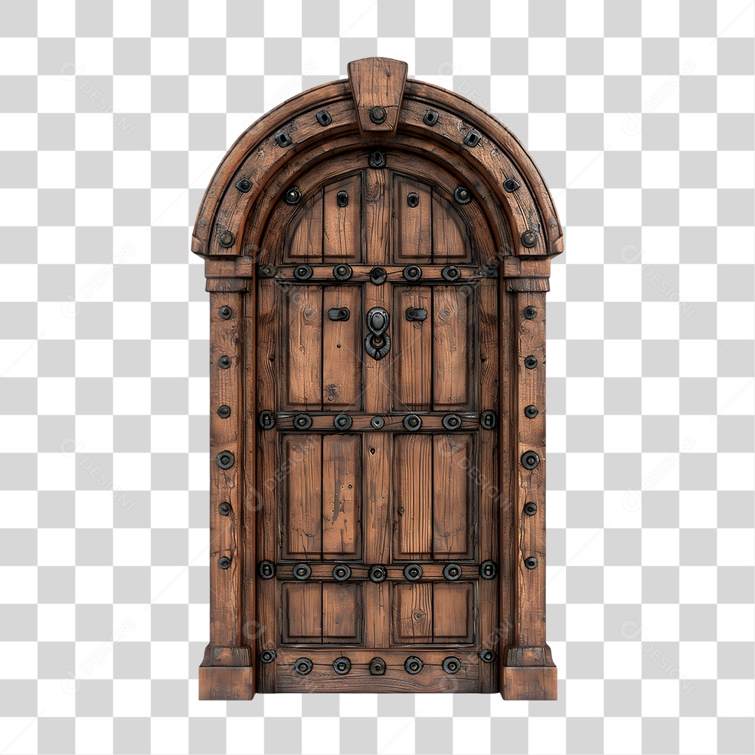 Porta de Madeira PNG Transparente