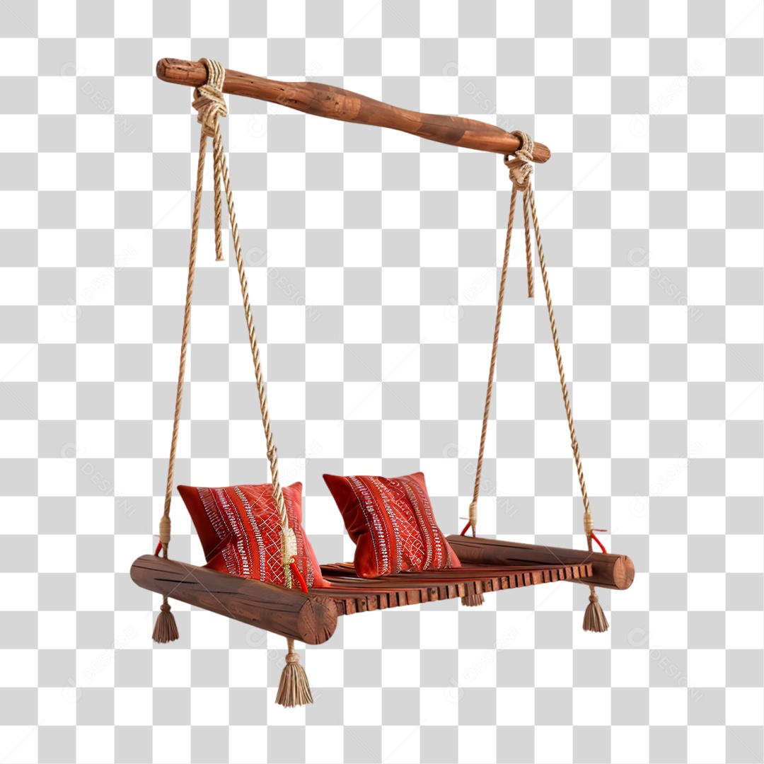 Balanço de Madeira PNG Transparente