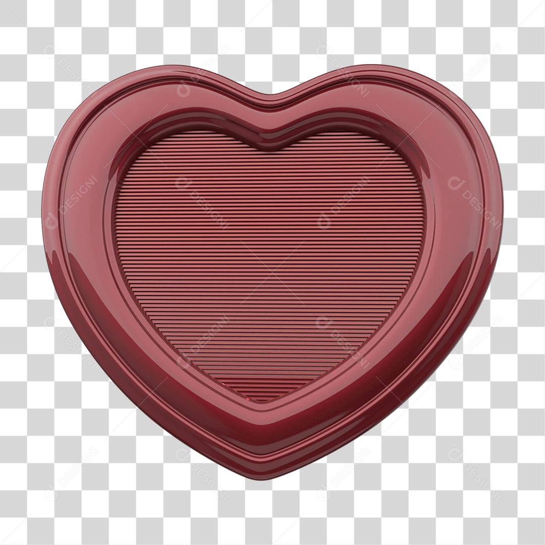 Placa Coração PNG Transparente
