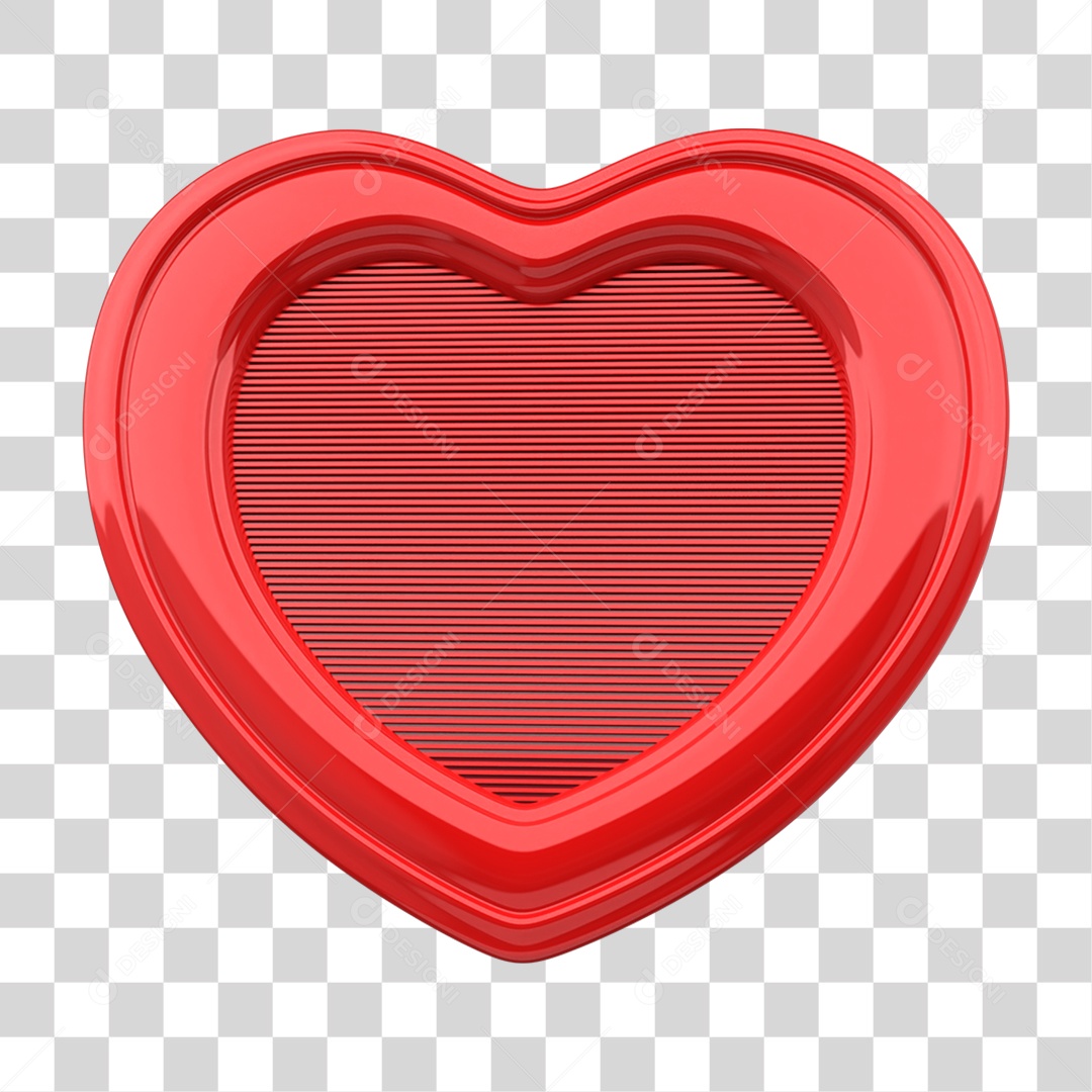 Placa Coração PNG Transparente