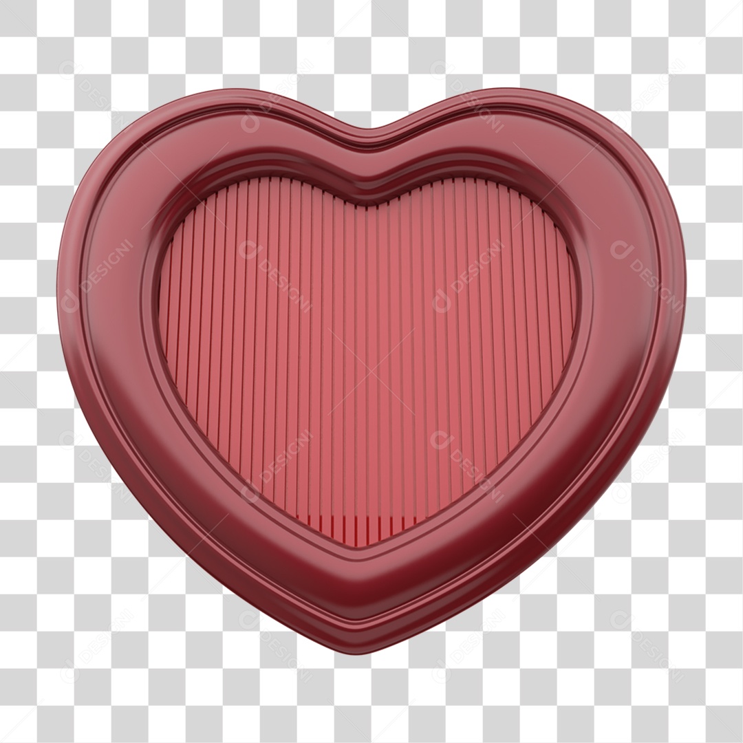 Placa Coração PNG Transparente