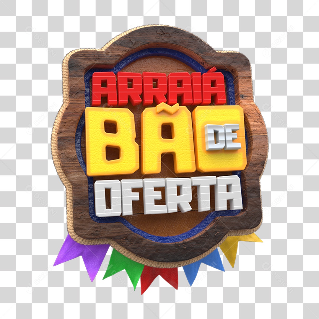 Arraiá Bão de Ofertas PNG Transparente