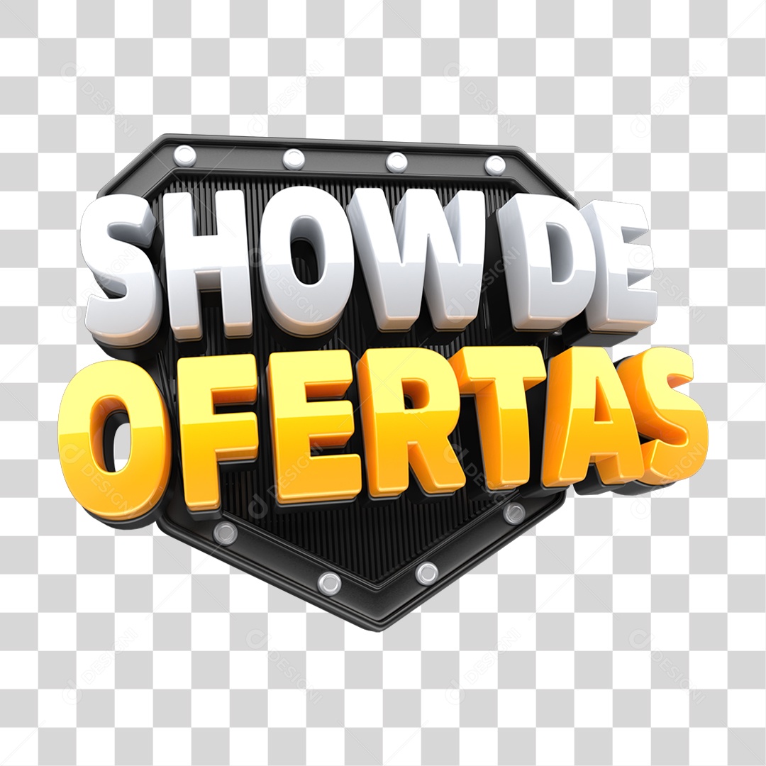 Selo 3D Show de Ofertas PNG Transparente