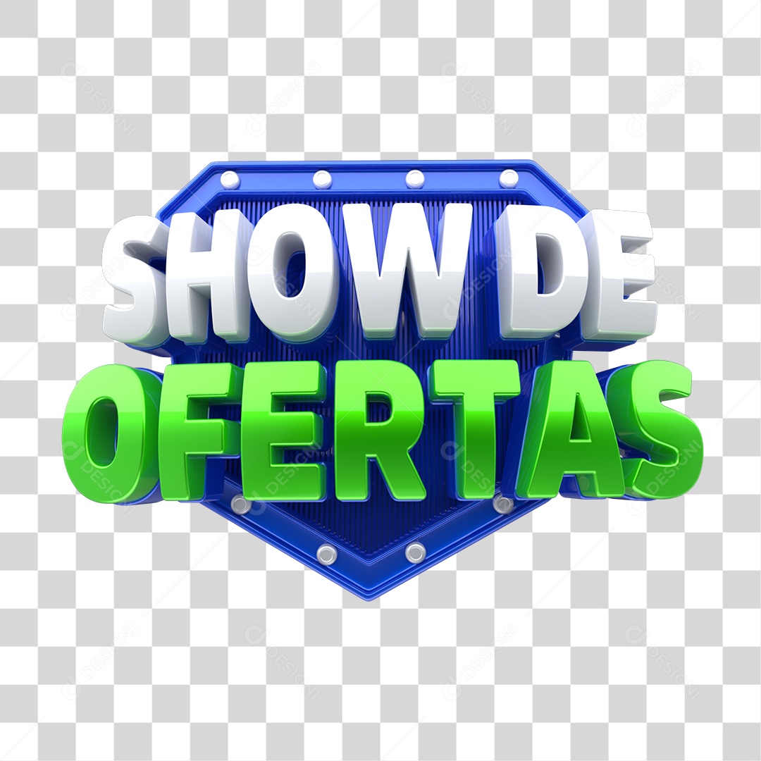 Selo 3D Show de Ofertas PNG Transparente