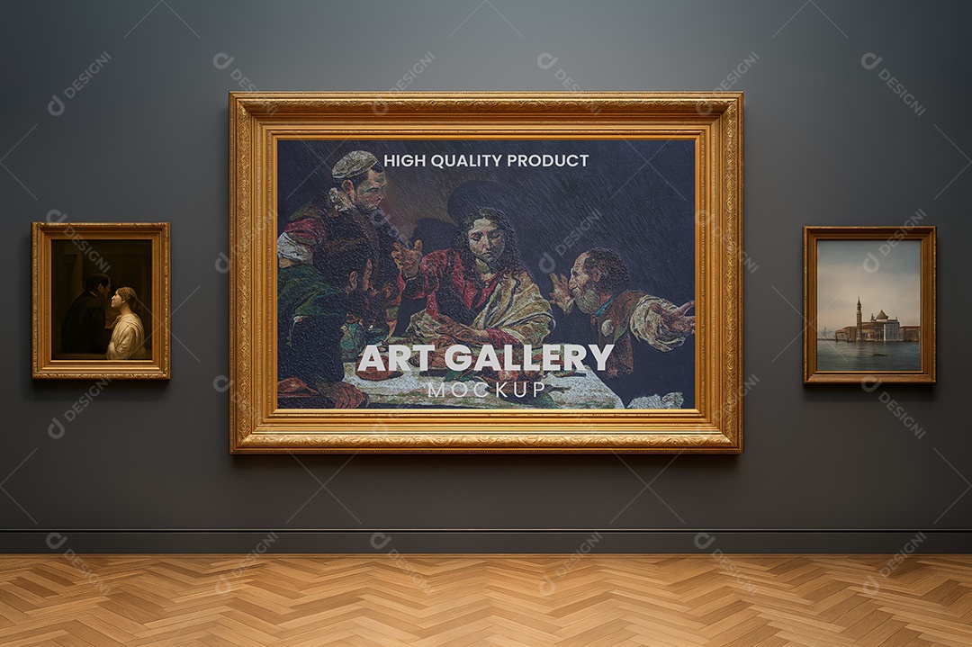 Mockup Quadro Em Sala de Estar PSD Editável