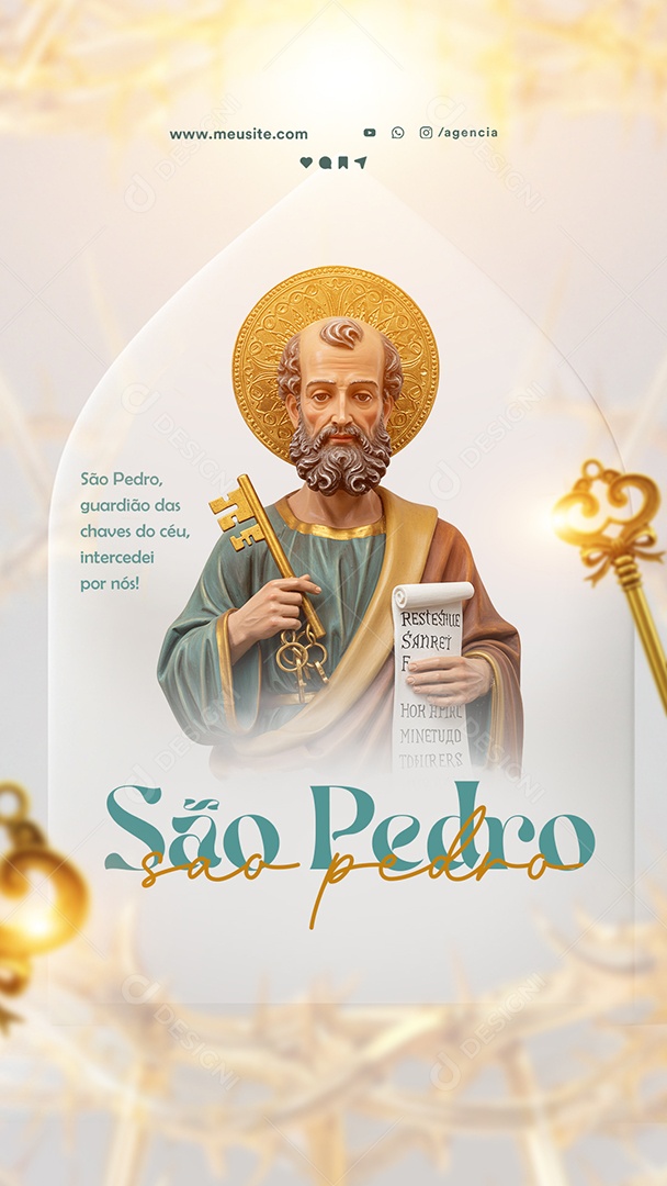 Story Dia de São Pedro 29 De Junho Social Media PSD Editável