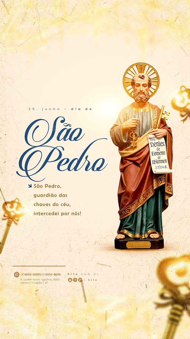Story Dia de São Pedro 29 De Junho Social Media PSD Editável