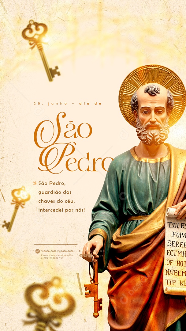 Story Dia de São Pedro 29 De Junho Social Media PSD Editável