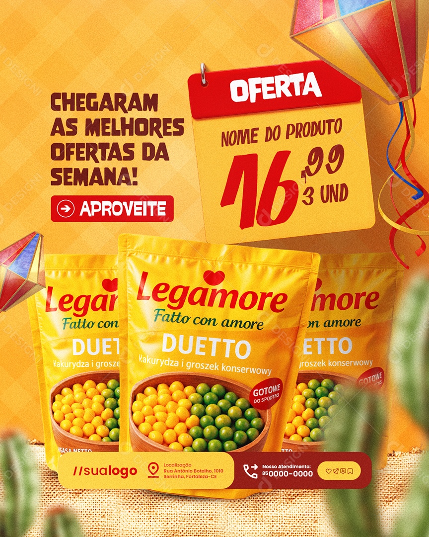 Ofertas Supermercado As Melhores Ofertas da Semana Social Media PSD Editável