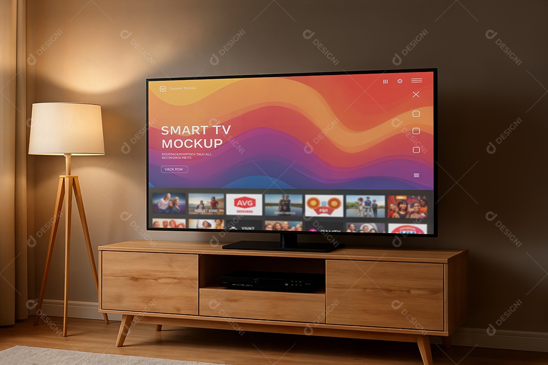 Mockup Televisão Smart PSD Editável