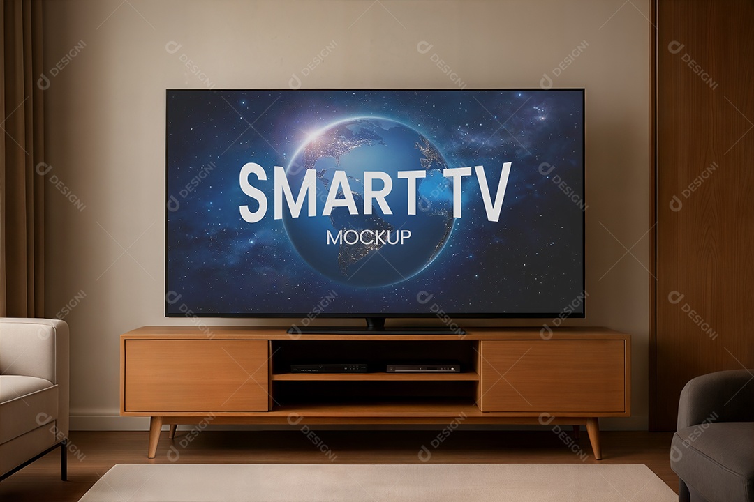 Mockup Televisão Smart PSD Editável