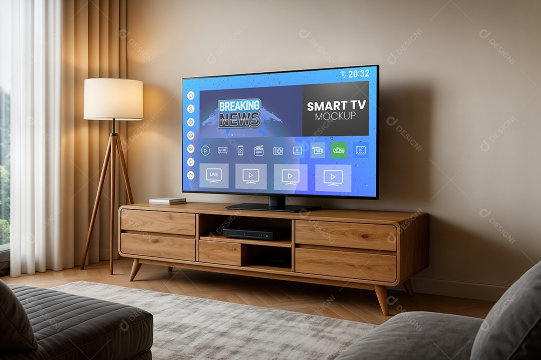Mockup Televisão Smart PSD Editável
