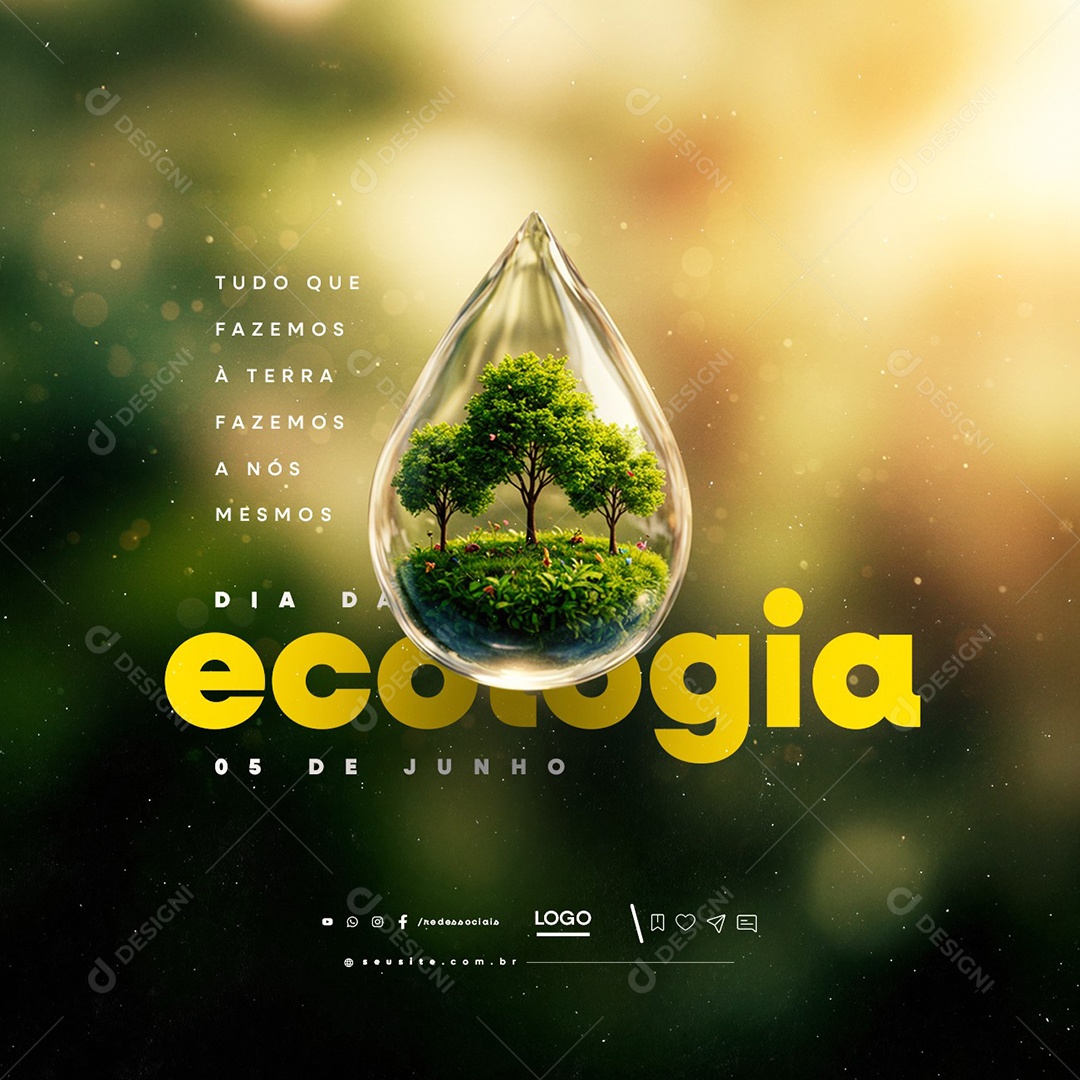 Dia da Ecologia 05 de Junho Social Media PSD Editável