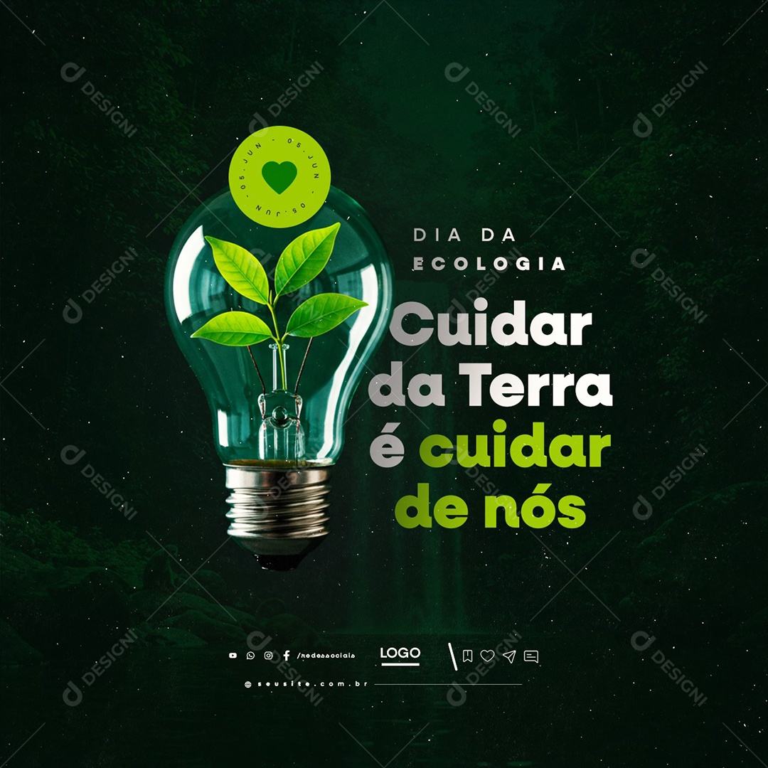 Dia da Ecologia 05 de Junho Social Media PSD Editável