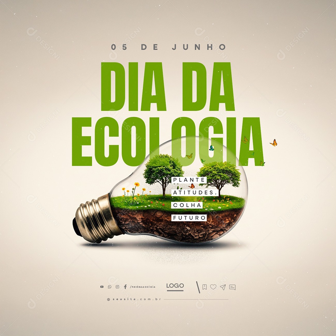 Dia da Ecologia 05 de Junho Social Media PSD Editável