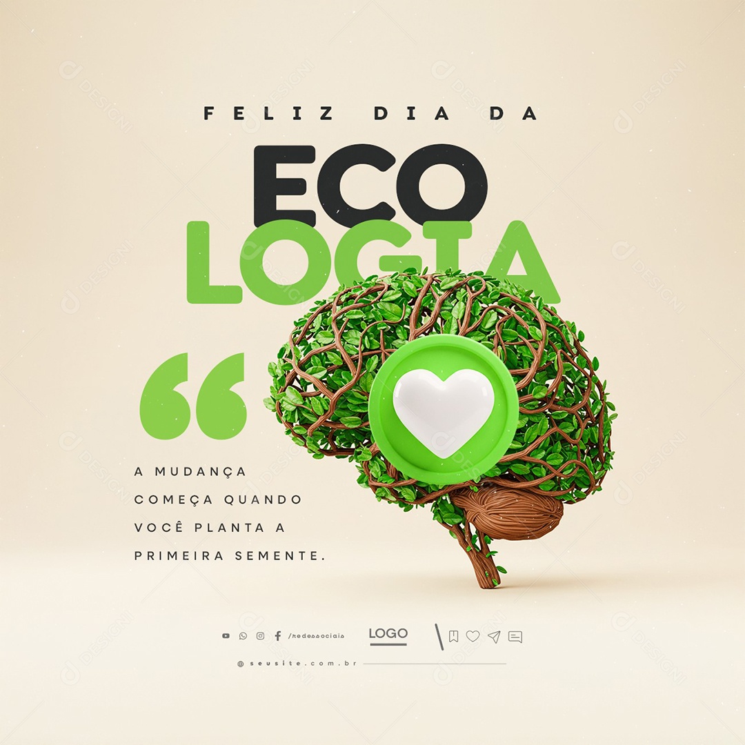 Feliz Dia da Ecologia 05 de Junho Social Media PSD Editável