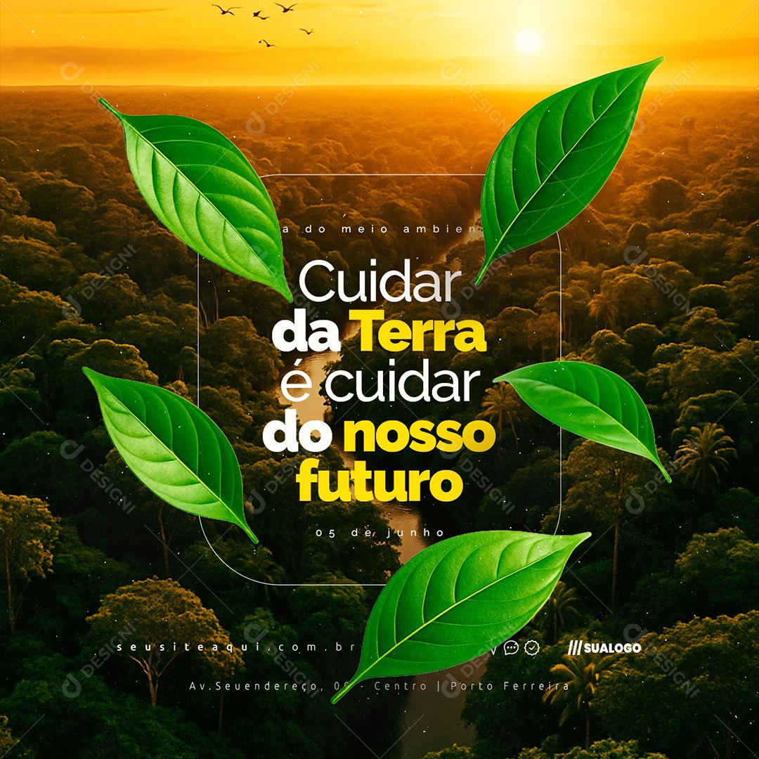 Dia do Meio Ambiente 05 de Junho Social Media PSD Editável