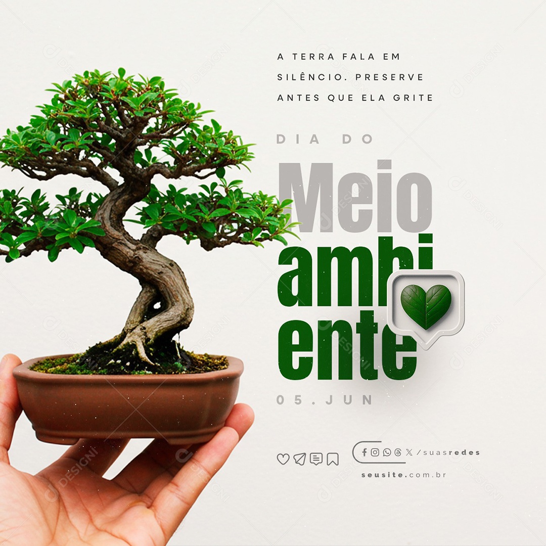 Dia do Meio Ambiente 05 de Junho Social Media PSD Editável