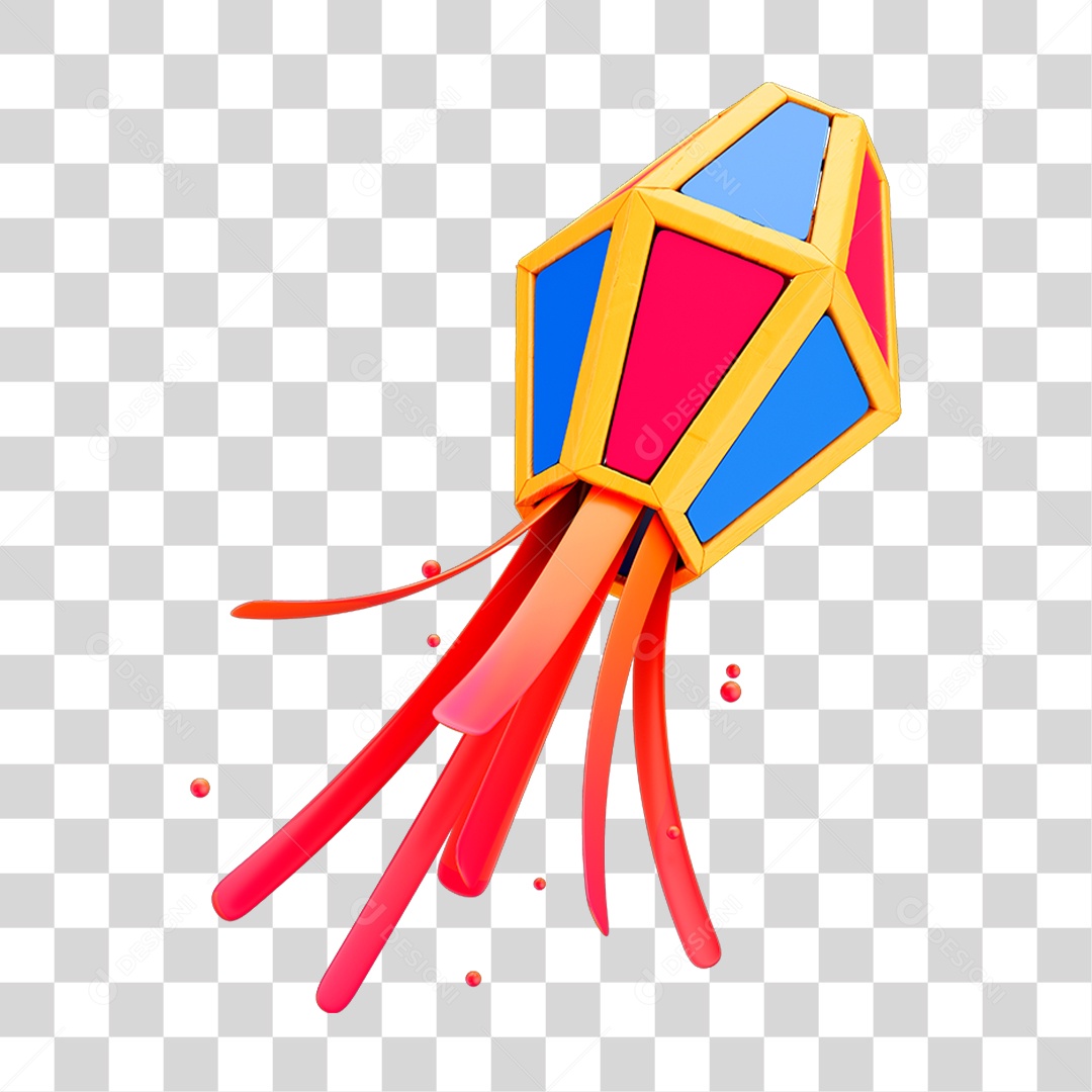 Balão de Festa Junina PNG Transparente