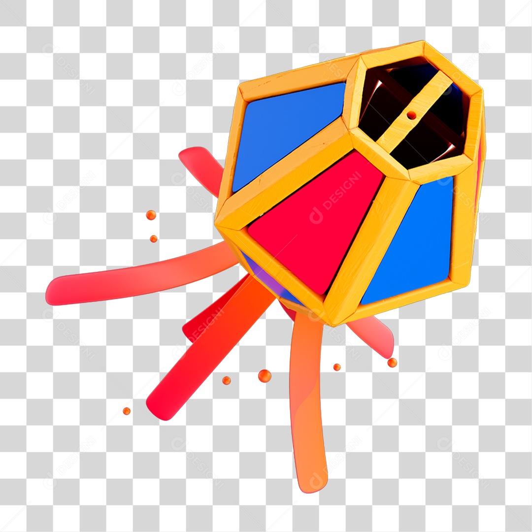 Balão de Festa Junina PNG Transparente