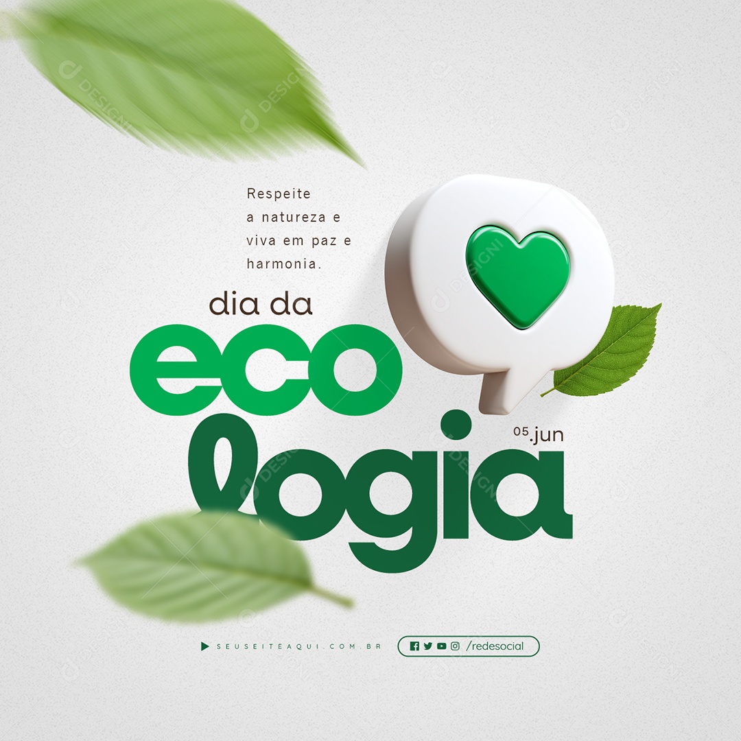 Dia da Ecologia 05 de Junho Social Media PSD Editável