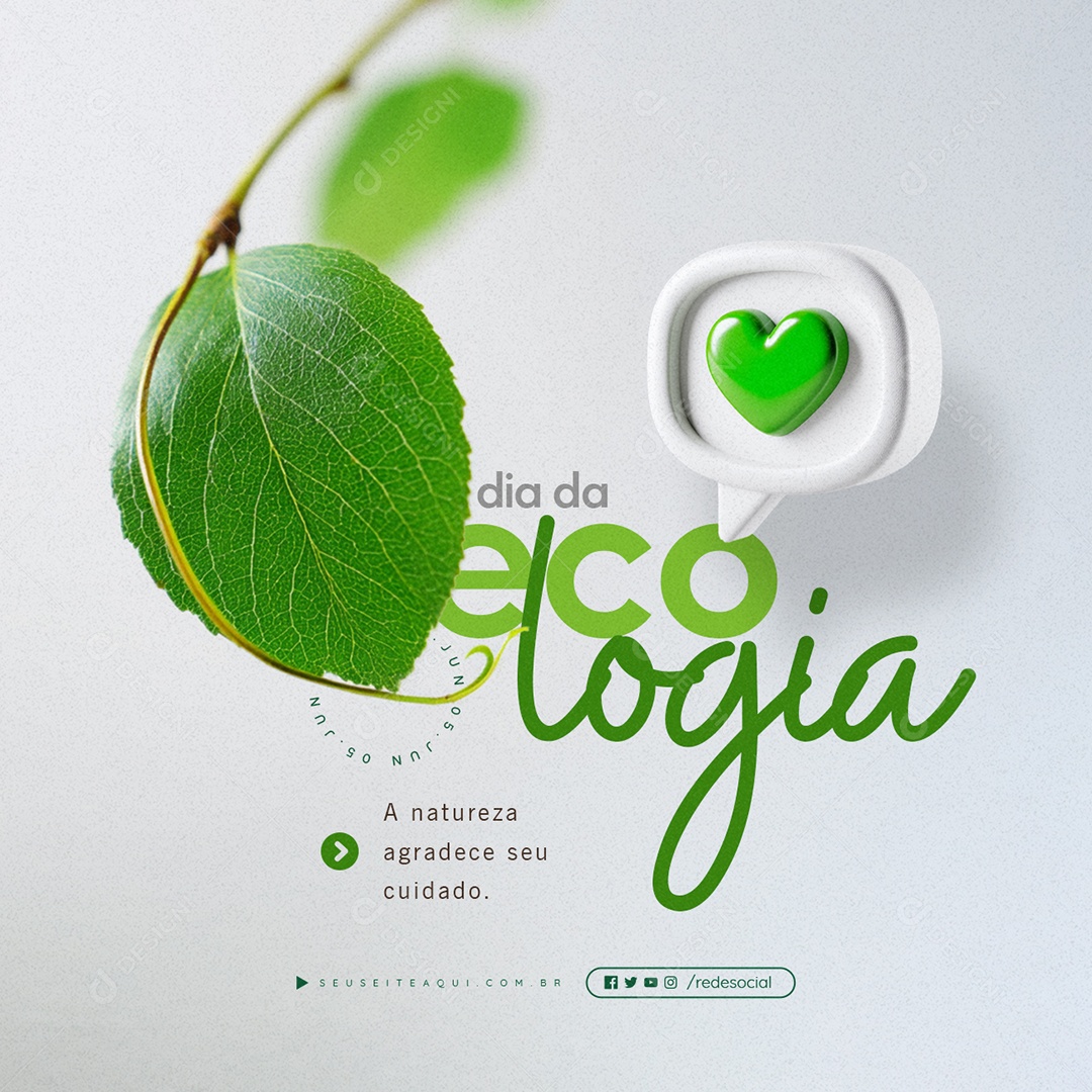Dia da Ecologia 05 de Junho Social Media PSD Editável