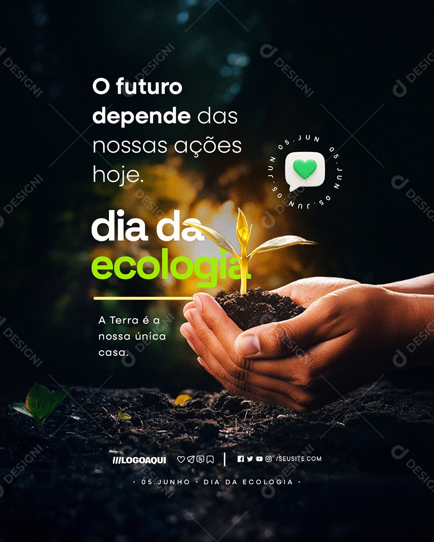 Dia da Ecologia 05 de Junho Social Media PSD Editável